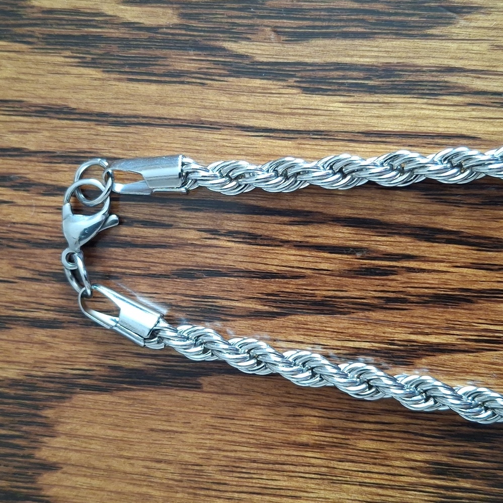 Necklace Stainless Steel Rope Chain 18" - Picture 3 of 5